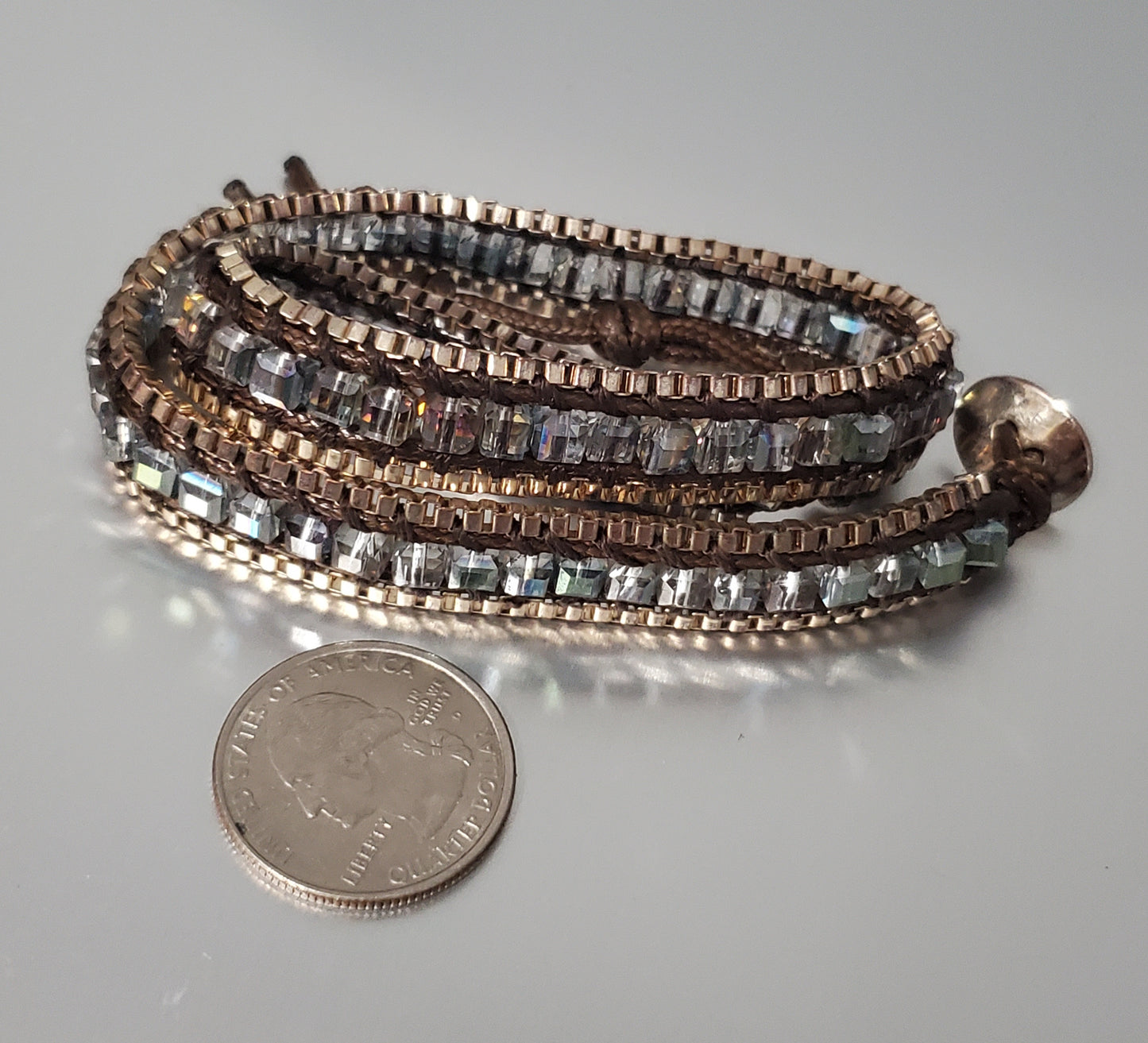 5244-Glass Wrap Bracelet