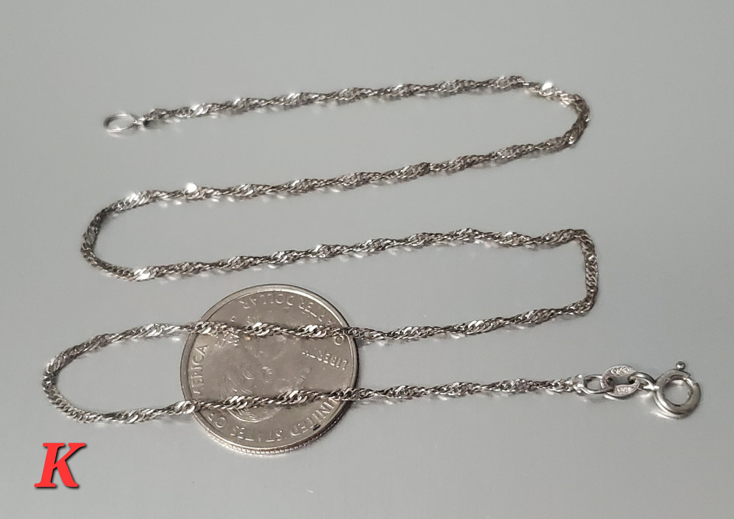16 Inch Sterling Silver Chains $5 Choice