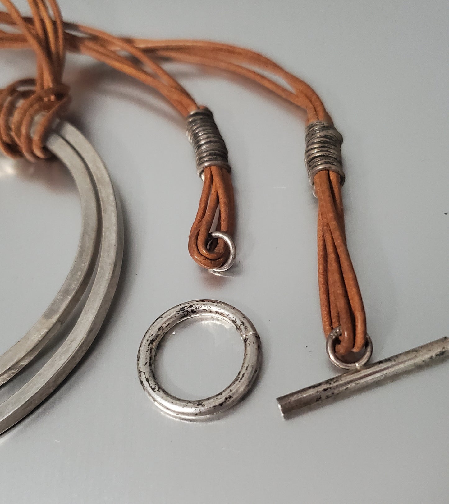 5378-Artisan RCB Sterling Necklace for Repair