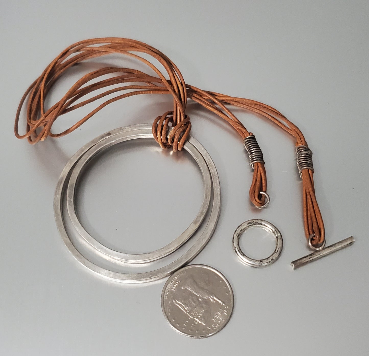 5378-Artisan RCB Sterling Necklace for Repair