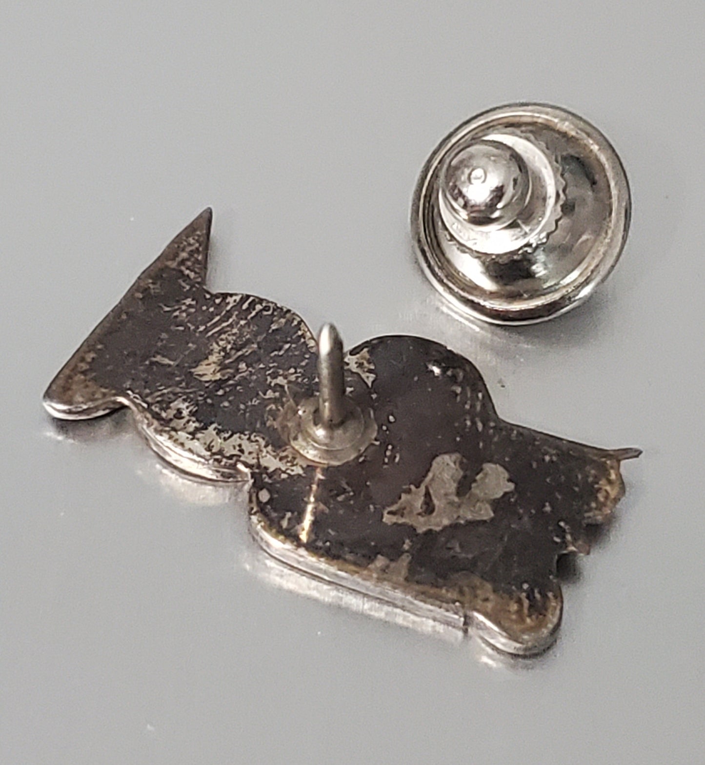 5380-Vintage Zuni Sterling Owl Pin