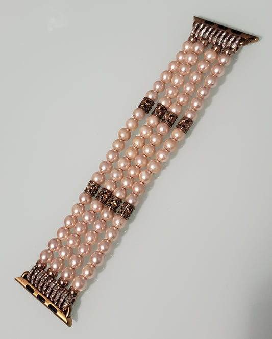5406-Rhinestone Beaded Apple Watch Band