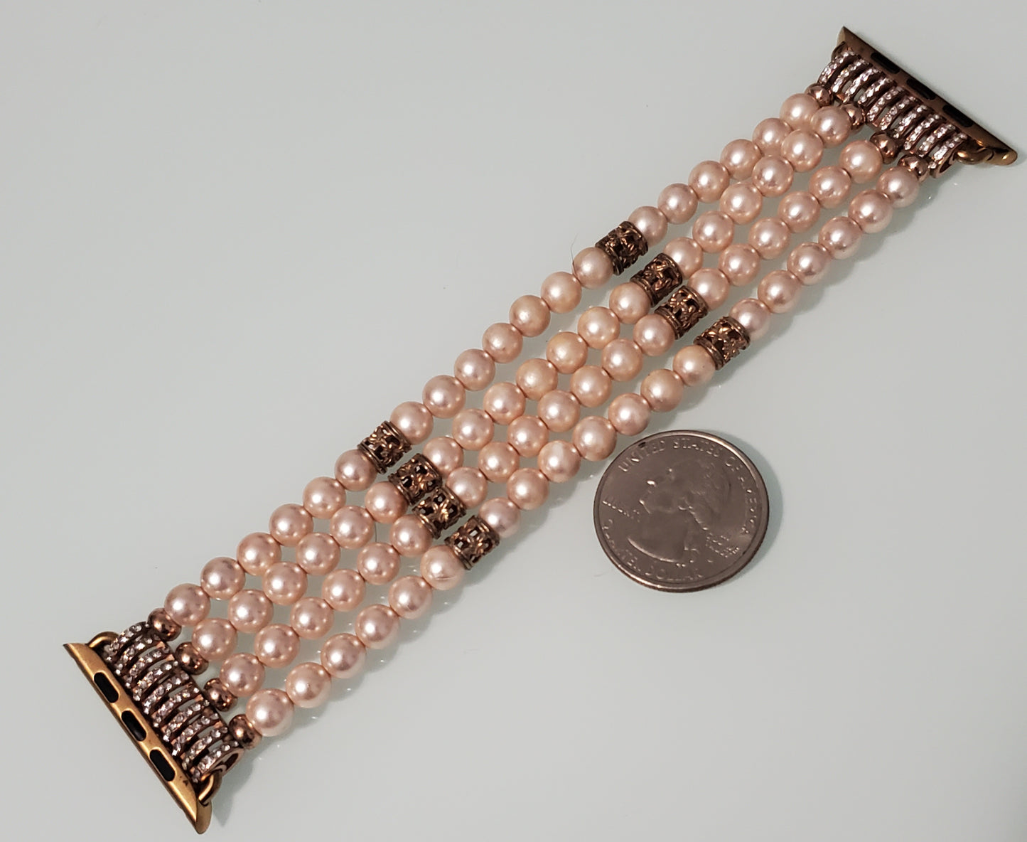 5406-Rhinestone Beaded Apple Watch Band