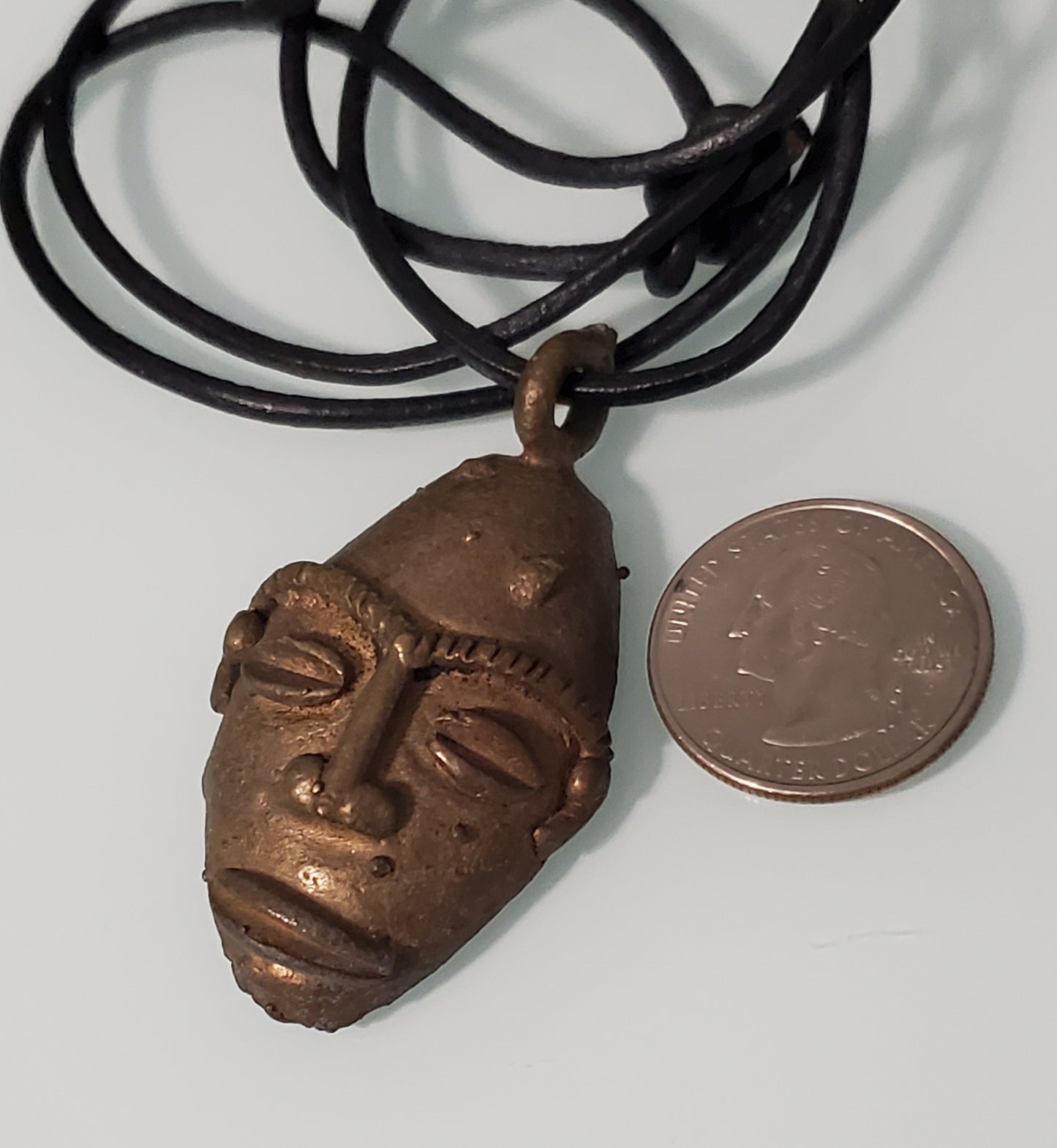 5414-Unknown Metal Mask Face On Cord