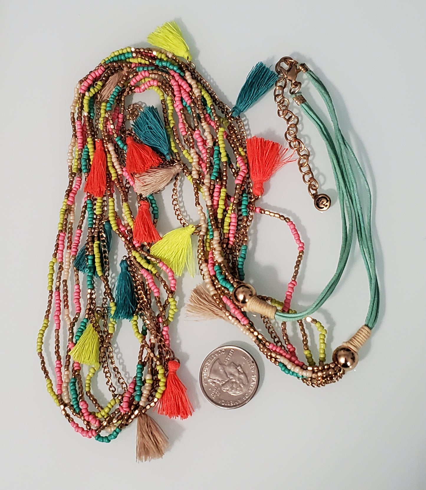 1948 Colorful Tassel Necklace-5430