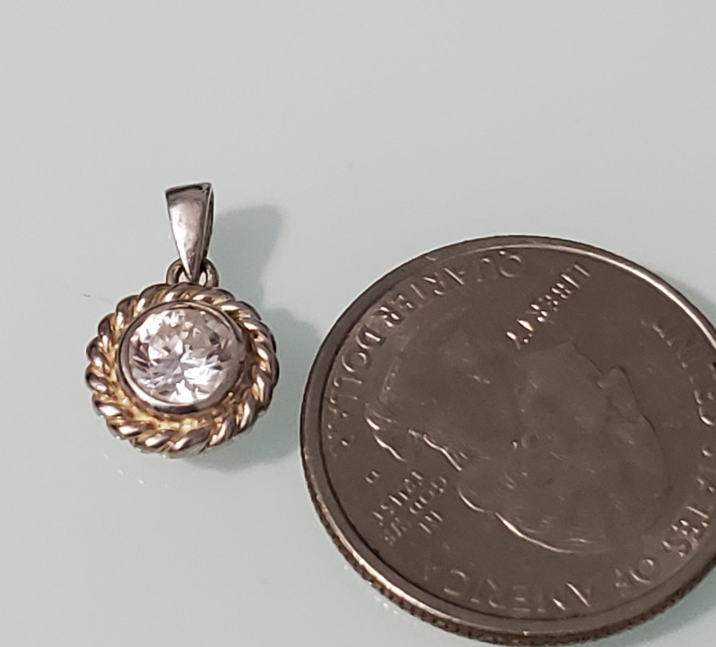 5480-Sterling Cz Pendant