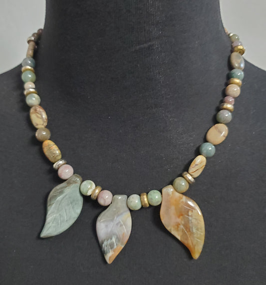 5490-Carved Stone Necklace