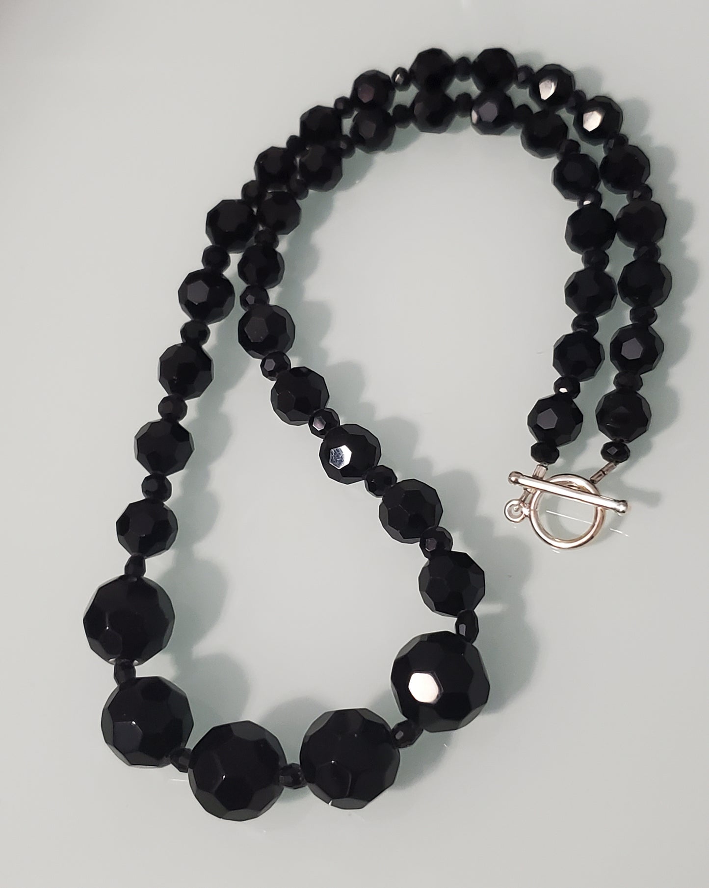 5492-Faceted Glass Heavy Necklace