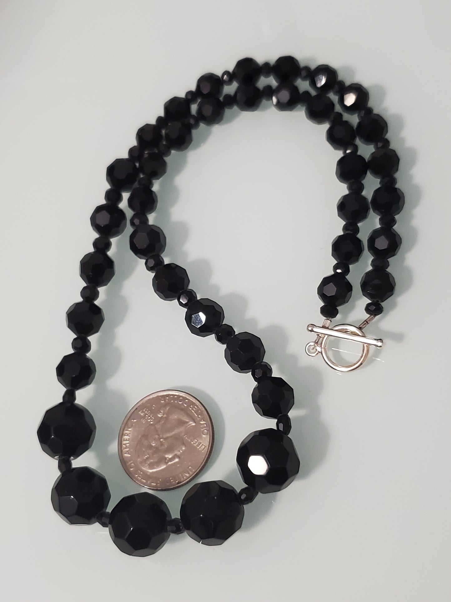 5492-Faceted Glass Heavy Necklace