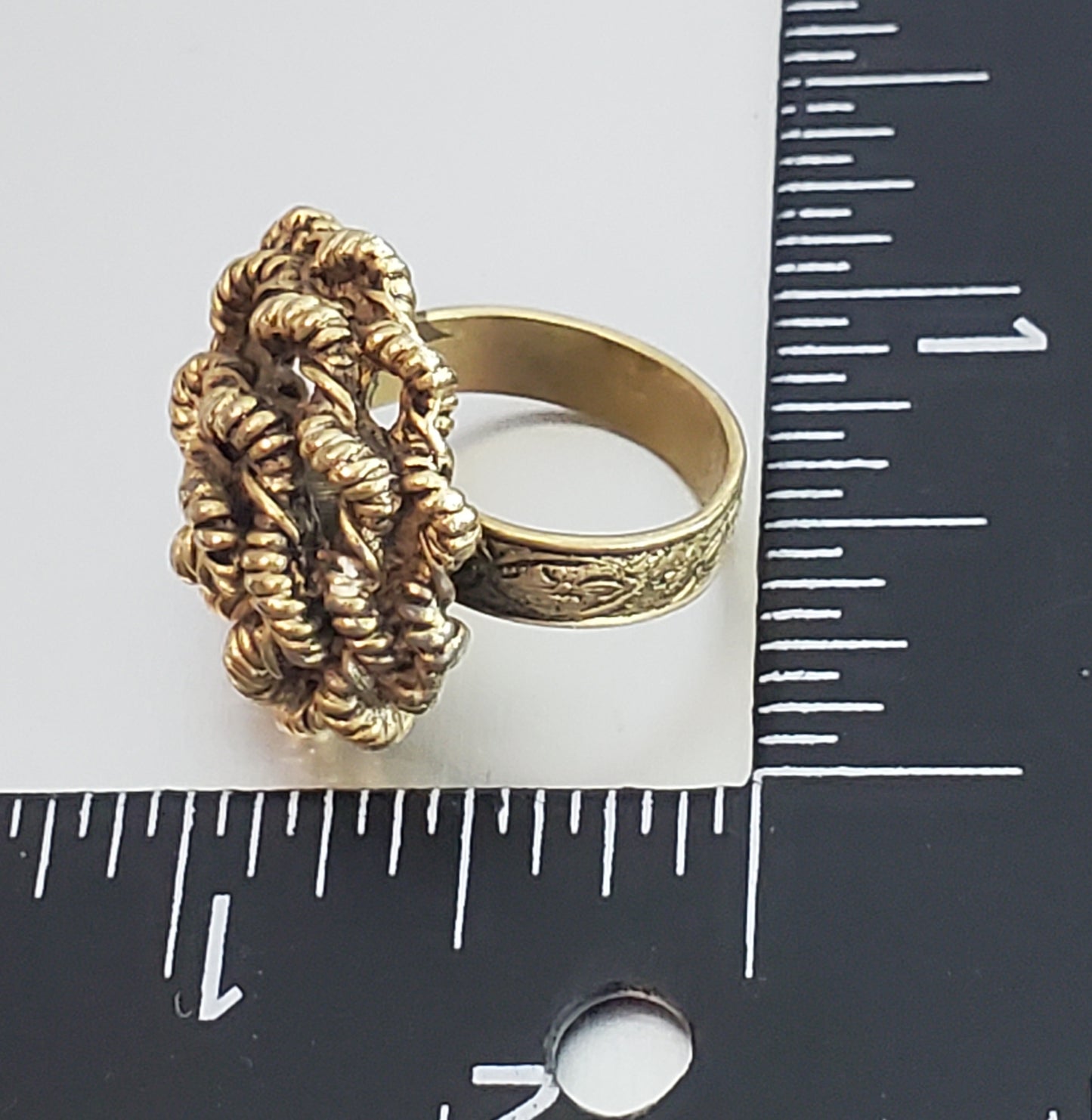 5862-Adjustable Vtg Fashion Ring