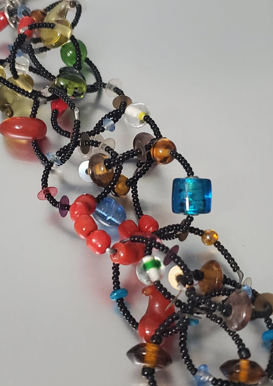 5984-Glass Bead Chico's Bracelet