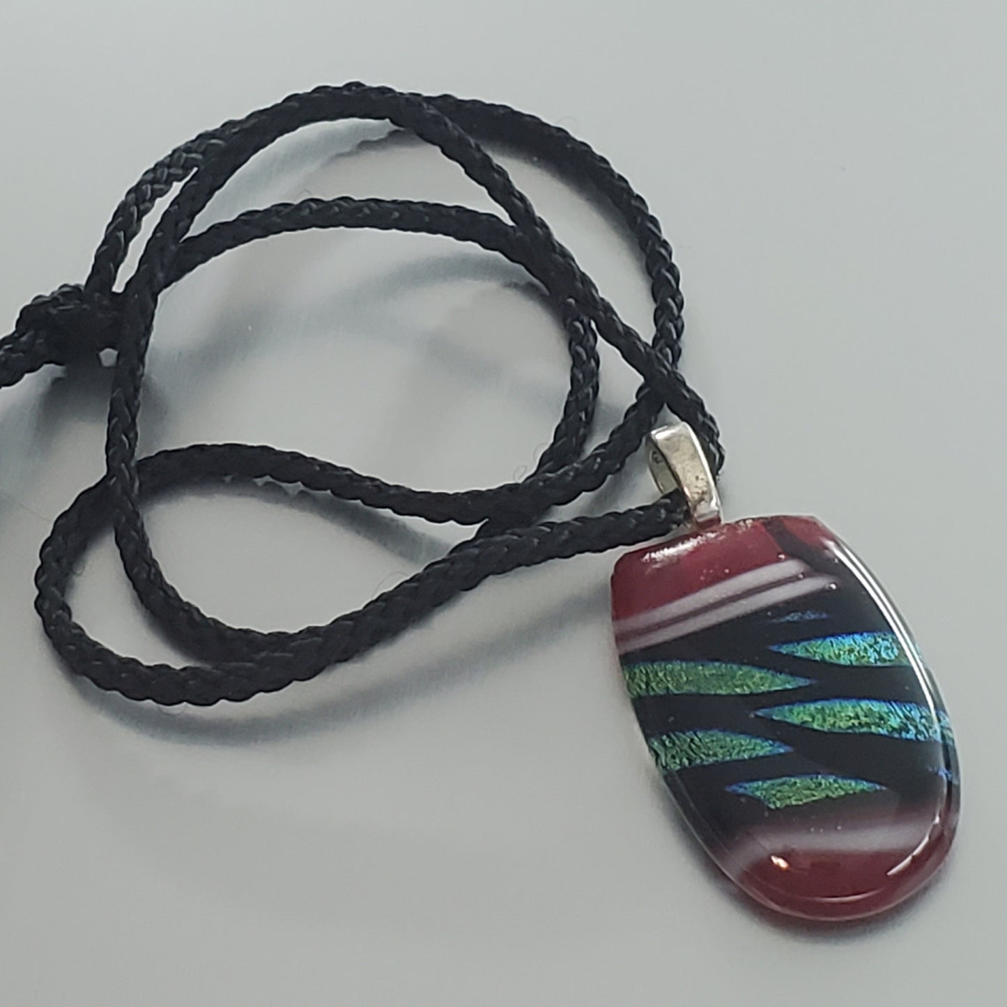 4232-Foiled Glass Necklace