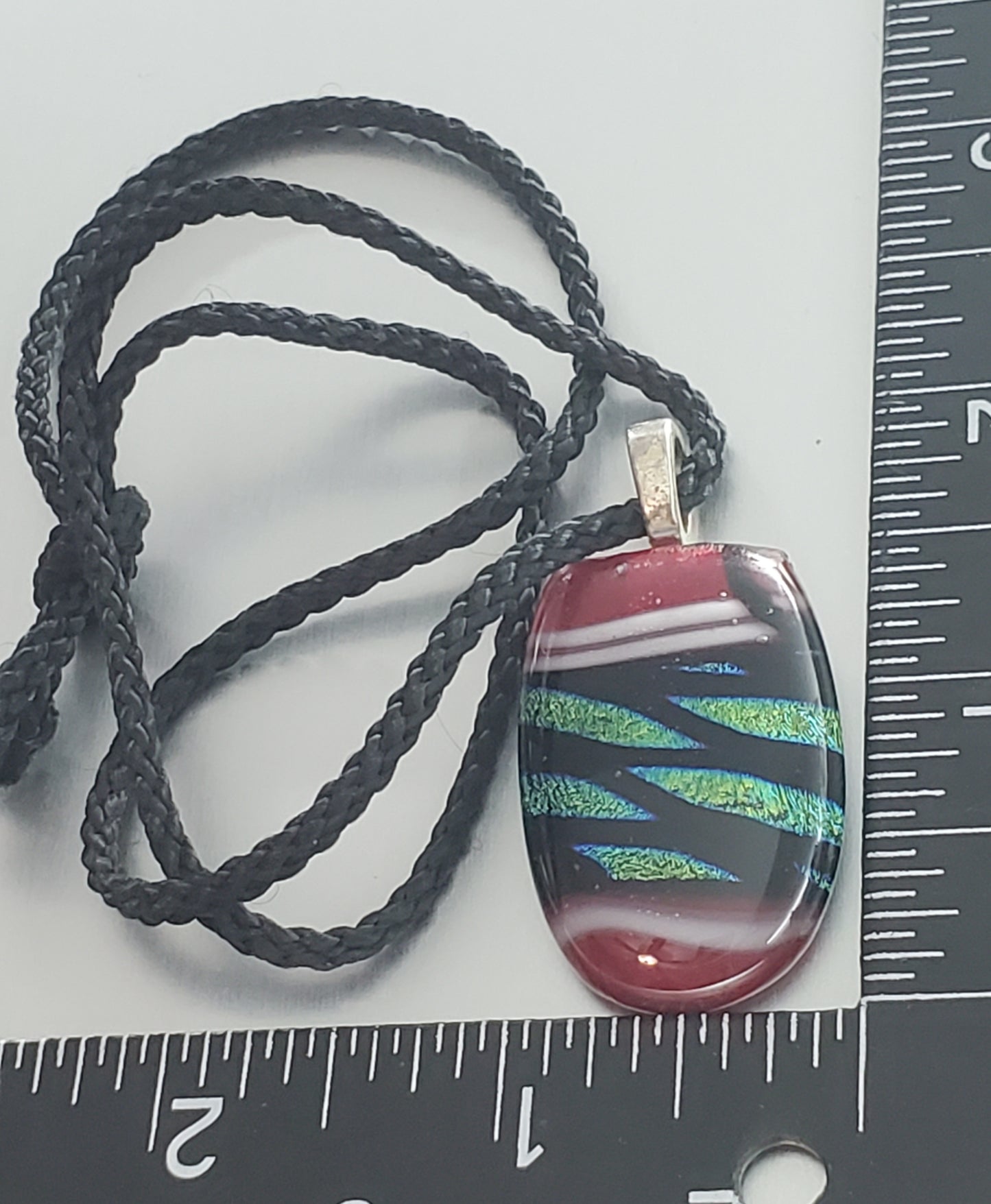 4232-Foiled Glass Necklace