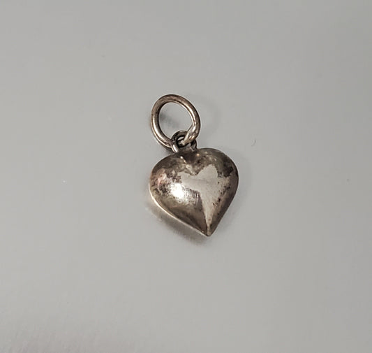 2034-Puffy Heart Sterling Charm