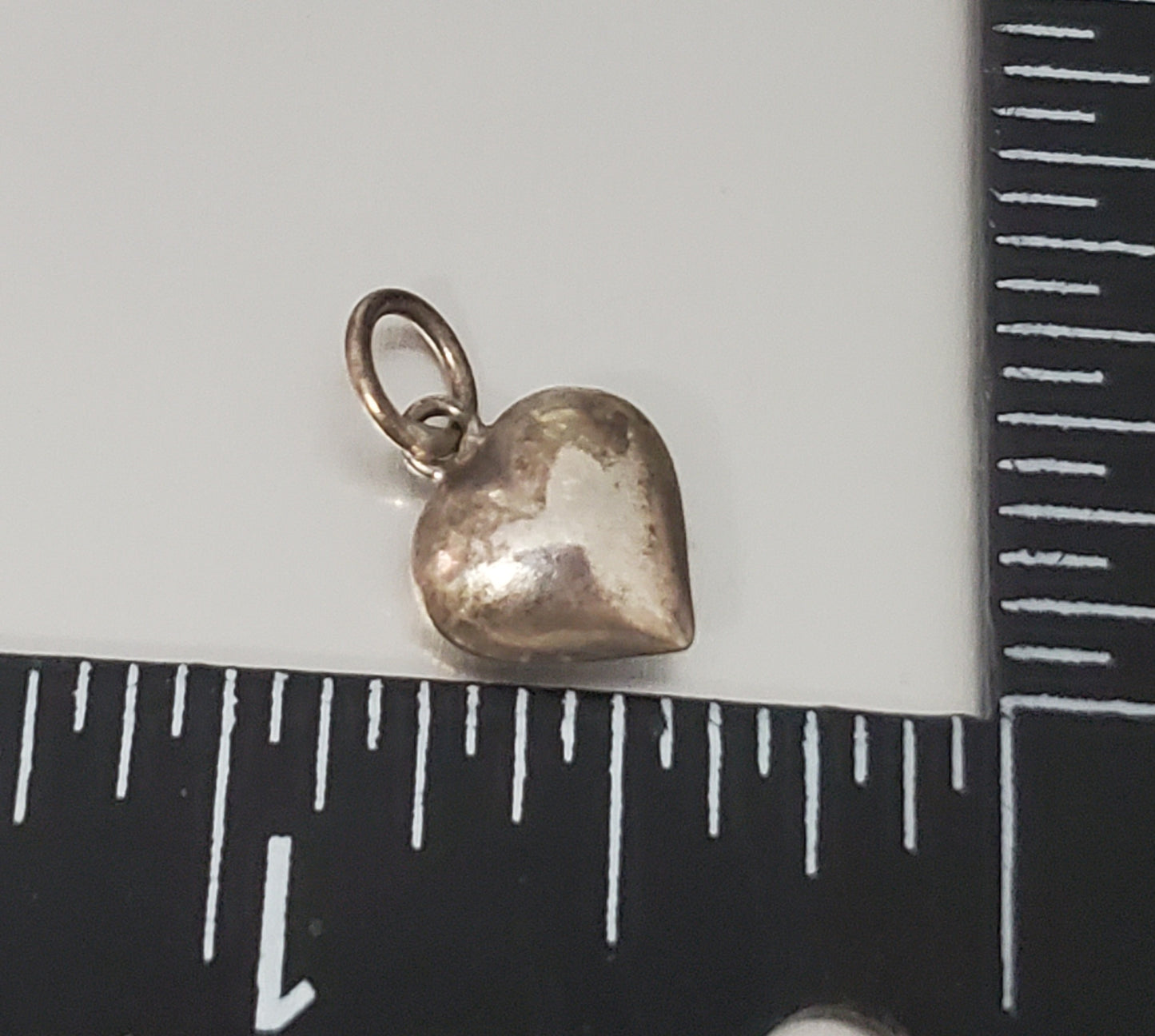 2034-Puffy Heart Sterling Charm