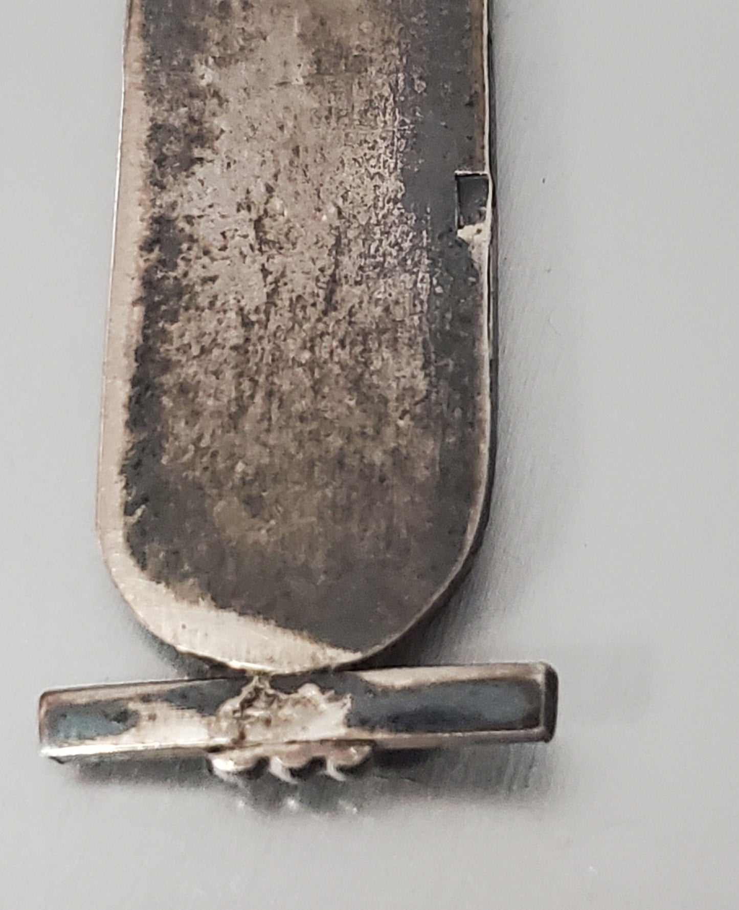 1383-Sterling Silver Cartouche Pendant