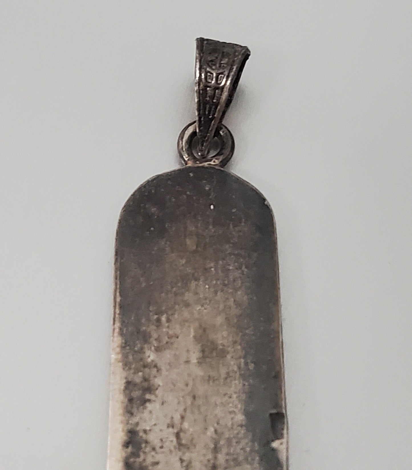 1383-Sterling Silver Cartouche Pendant