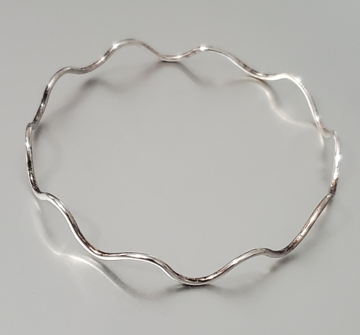 387-ATI Wavy Sterling Silver Bracelet