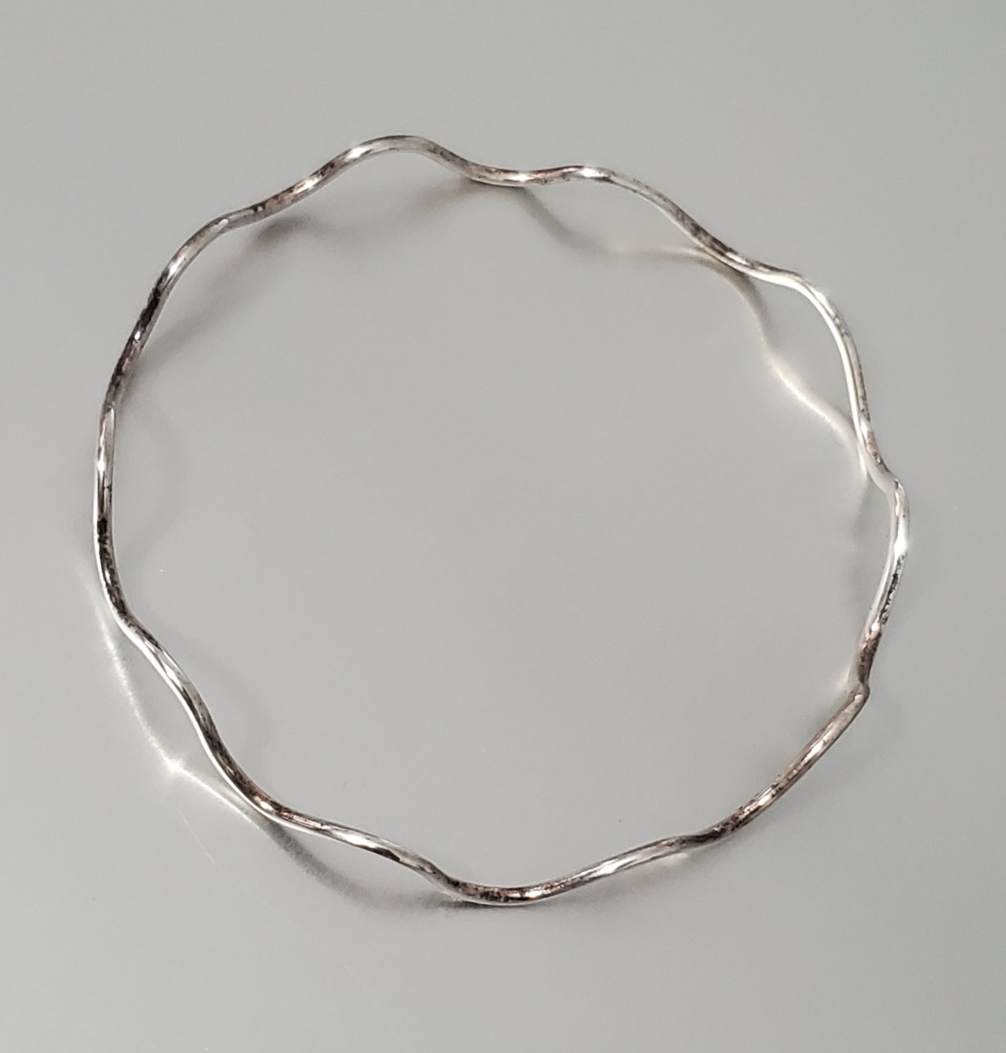 387-ATI Wavy Sterling Silver Bracelet