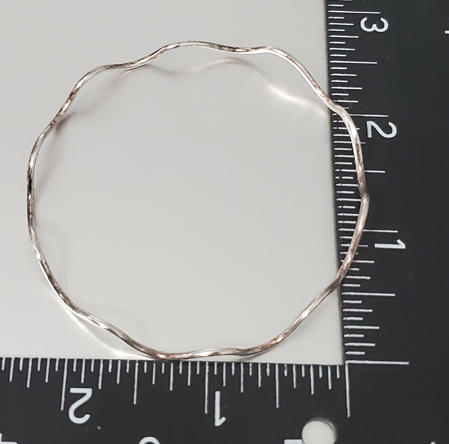 387-ATI Wavy Sterling Silver Bracelet