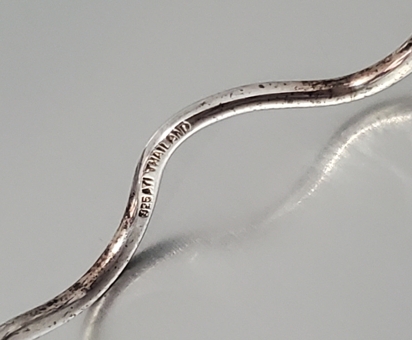 387-ATI Wavy Sterling Silver Bracelet
