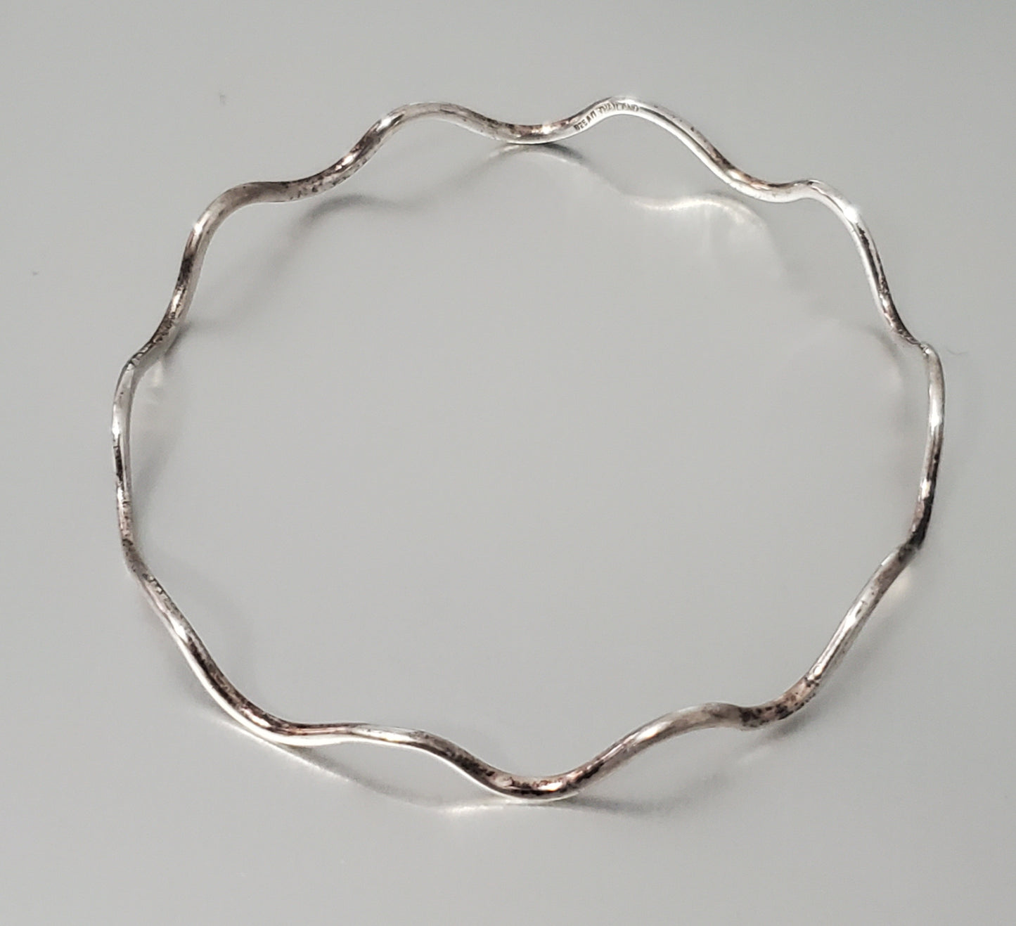 387-ATI Wavy Sterling Silver Bracelet