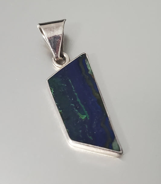3238-Azurite Sterling Silver Pendant