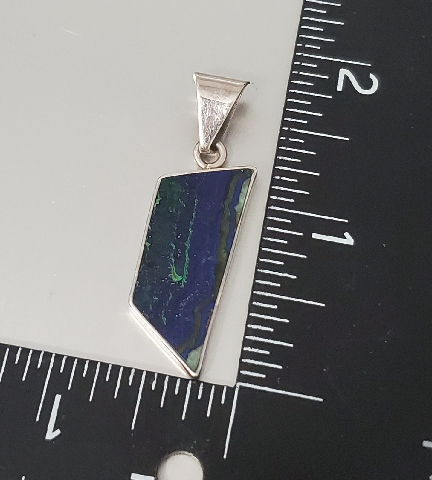 3238-Azurite Sterling Silver Pendant