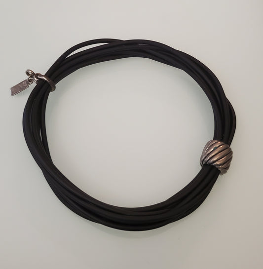 4258-Davi Sterling Silver Cord Bracelet