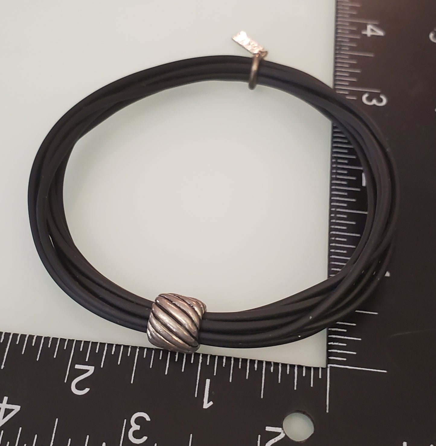 4258-Davi Sterling Silver Cord Bracelet