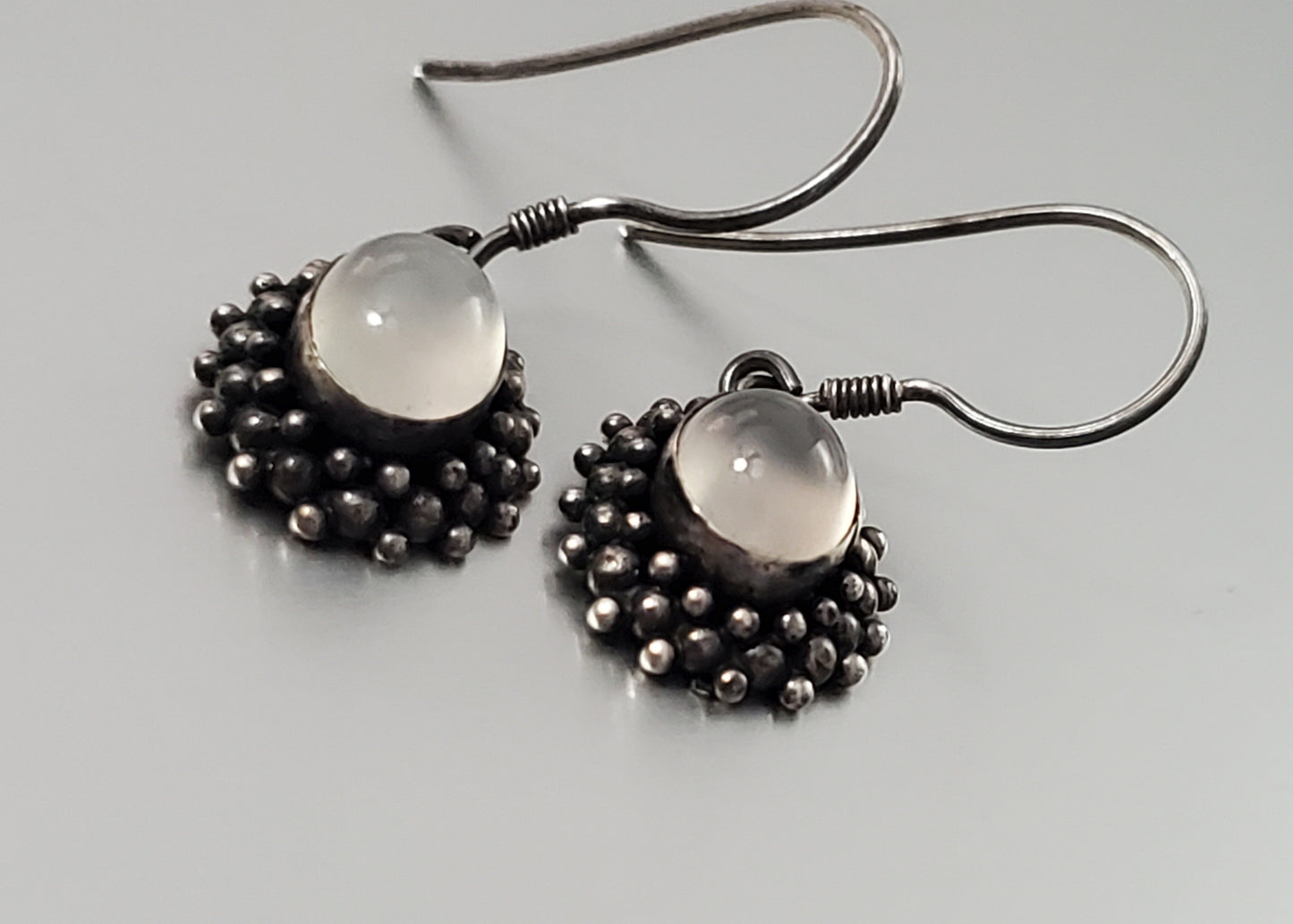 2780-Stone Sterling Silver Dangle Earrings