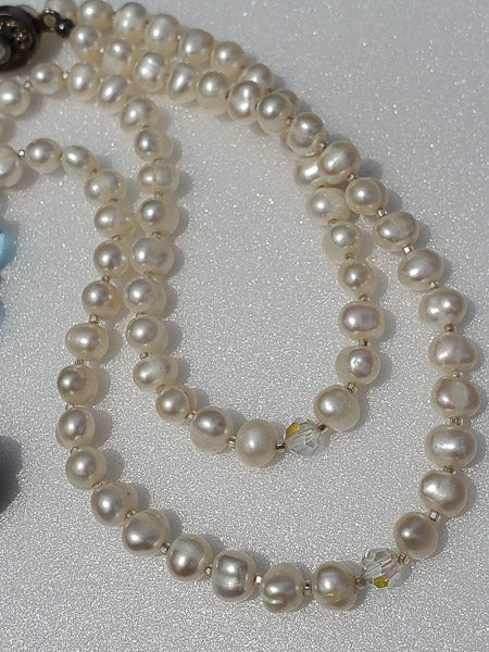 6.5mm Pearl Strand Necklace with Sterling Latch