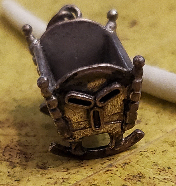 Vintage Beau Sterling Silver Baby Crib Charm