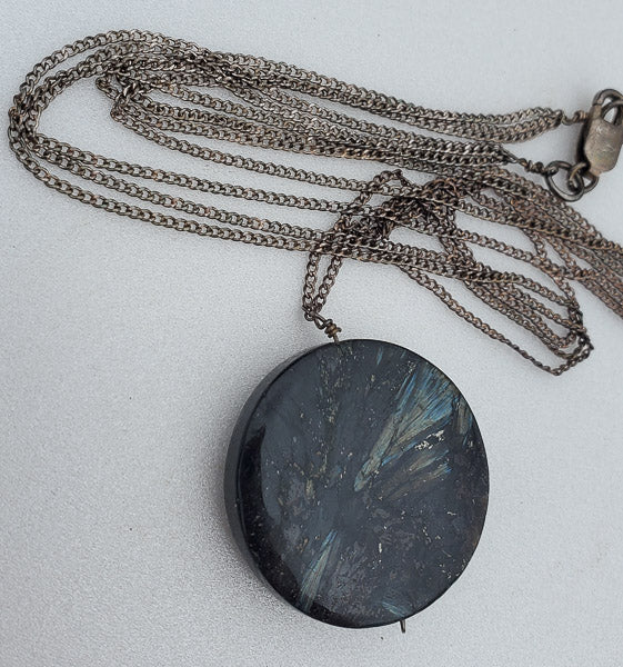 Large Stone Sterling Silver Layered Necklace
