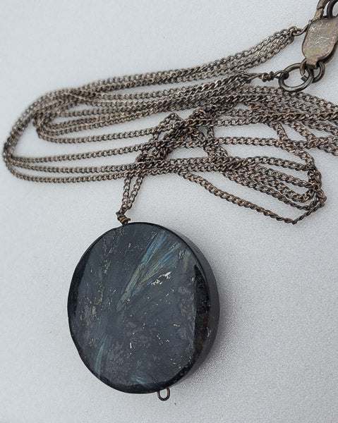Large Stone Sterling Silver Layered Necklace