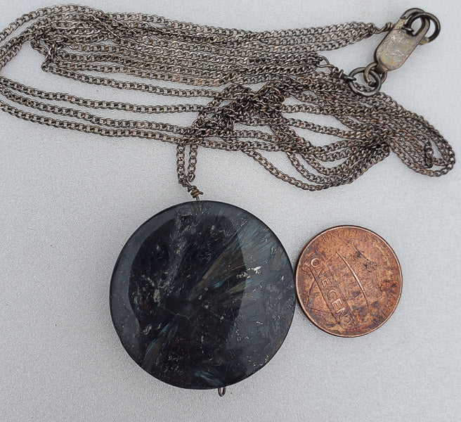 Large Stone Sterling Silver Layered Necklace