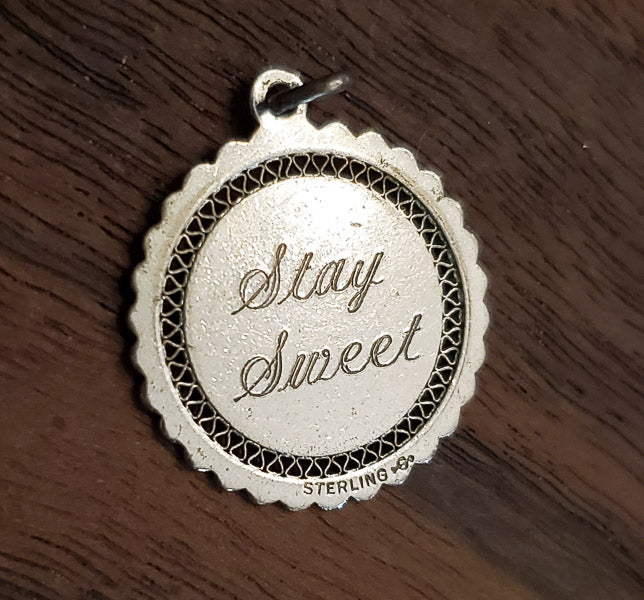 Sweet 16 Sterling Silver Stay Sweet Vintage Charm
