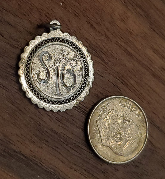 Sweet 16 Sterling Silver Stay Sweet Vintage Charm