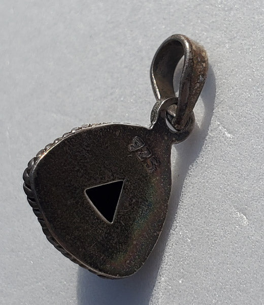 Black Onyx Sterling Silver Pendant