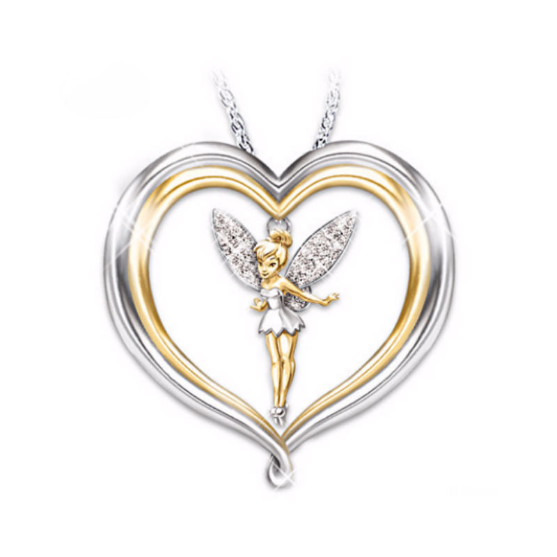 432-Adorable Tinkerbell "Believe" Necklace