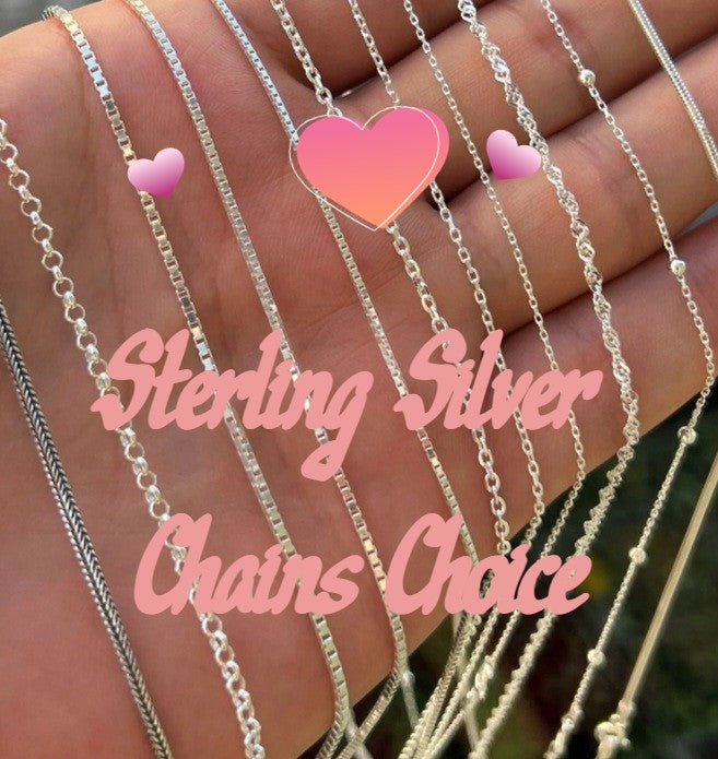 16 Inch Sterling Silver Chains $5 Choice
