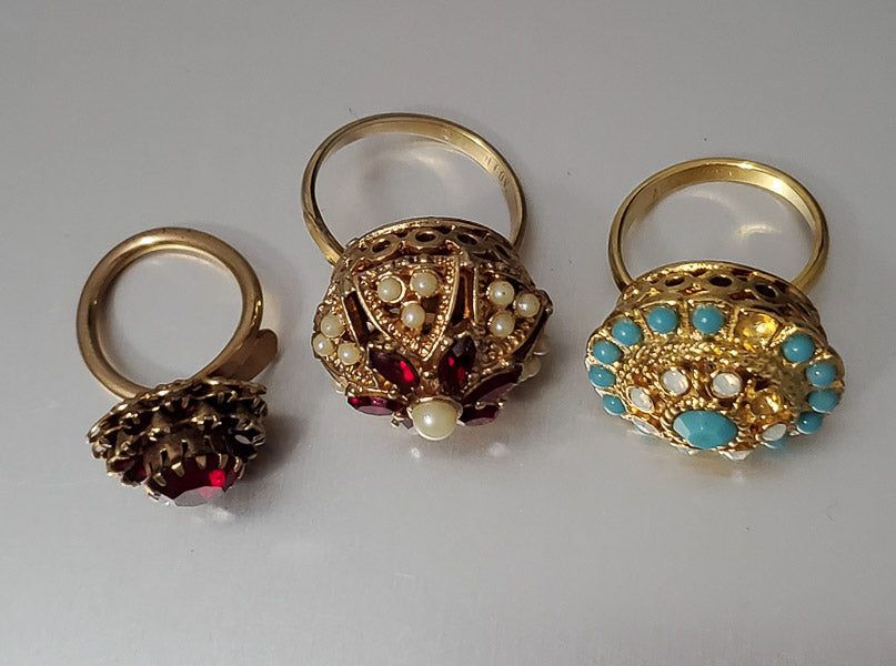 5165-Bollywood Indian Style Ring Lot