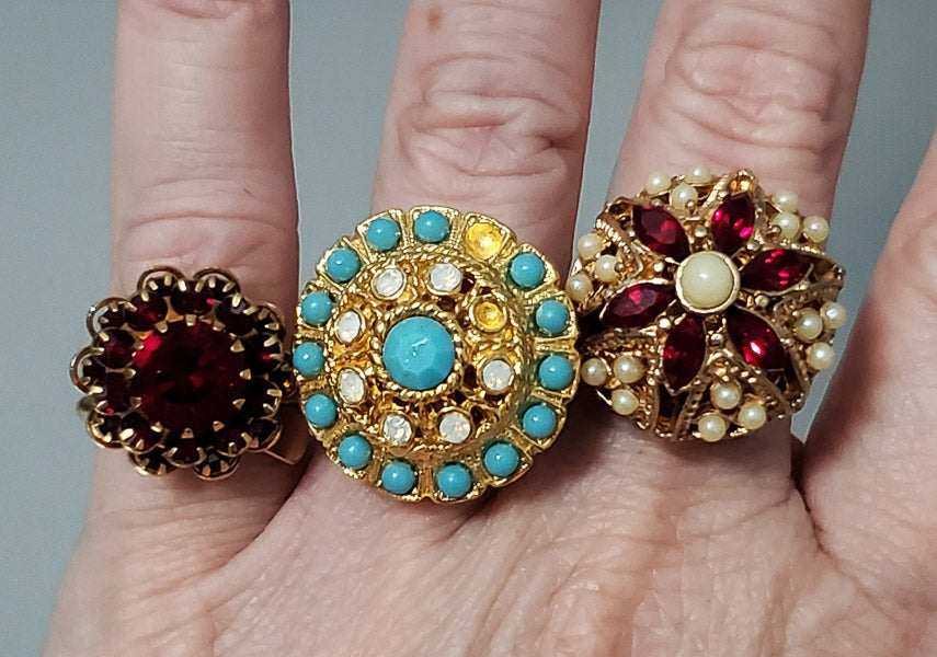 5165-Bollywood Indian Style Ring Lot