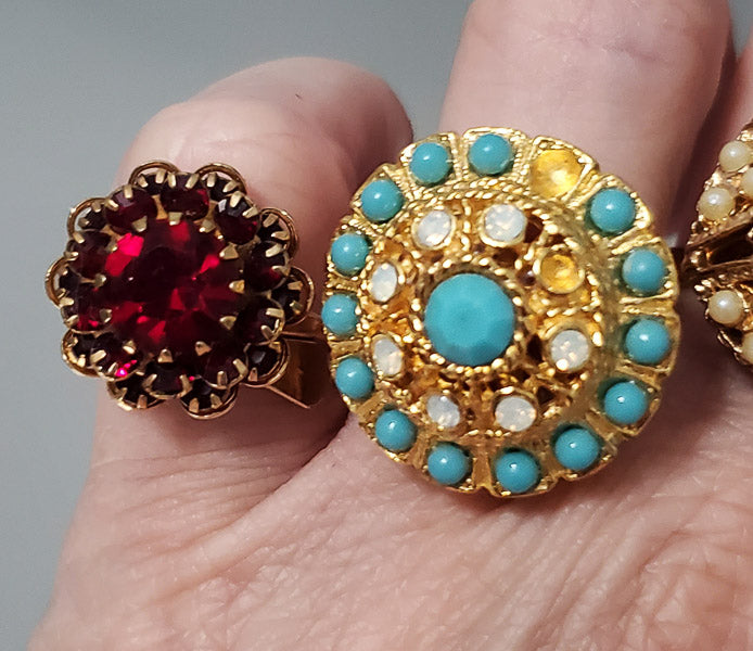 5165-Bollywood Indian Style Ring Lot