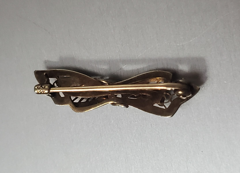 14k Gold Art Deco Brooch