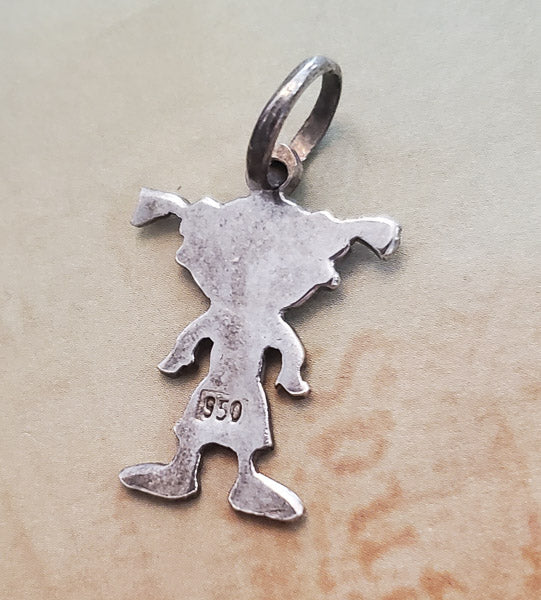 950 Silver Child in Pigtails Pendant