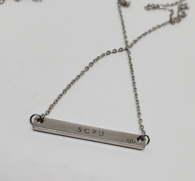 Bar Style Sterling Silver Necklace
