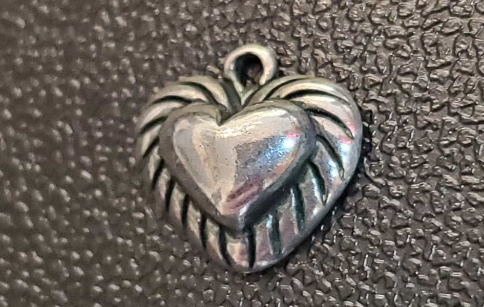 Sterling Silver Small Heart Pendant or Charm