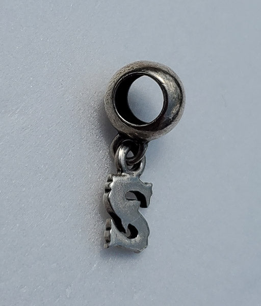 IBB Sterling Silver Slide Charm "S"