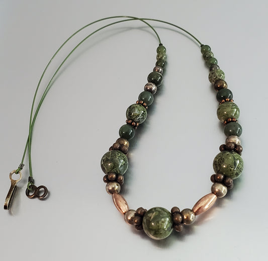 5886-Sterling Stone Necklace